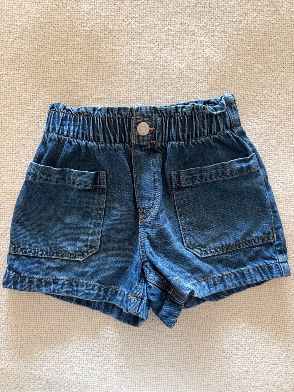 H&M Dark Blue Denim Pull-On Shorts